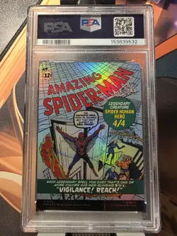 Peter Parker (0232) (Borderless) Marvel's Spider-Man Foil Graded PSA GEM MINT 10 - Image 2