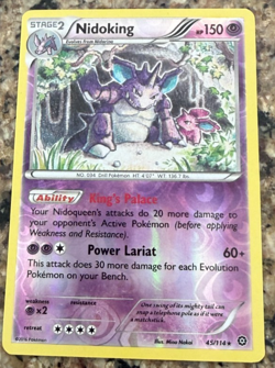 Nidoking 45/114 Steam Siege 2016 Pokemon TCG Stage 2 Psychic Rare King's Palace - Image 1