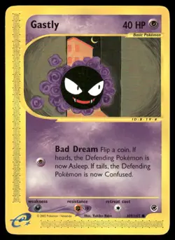 Pokemon Cards Gastly 109/165 Expedition Base Set Common NM *1 - Image 1