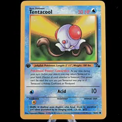 Pokemon TCG - Tentacool 56/62 Fossil 1st Edition WOTC 1999 - NM - Image 2