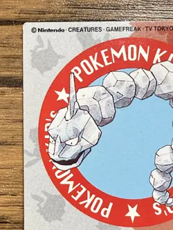 Pokemon Kids' Mini Card Onix Nintendo Bandai Pocket Monsters 1998 Japan - Image 3