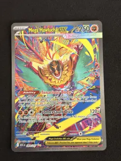 Mega Hawlucha EX ASC 283/217 Full Art Holo SIR Pokemon TCG MINT - Image 1