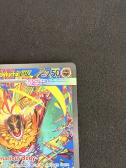 Mega Hawlucha EX ASC 283/217 Full Art Holo SIR Pokemon TCG MINT - Image 3