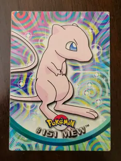 DMG! 2000 Pokemon MEW #151 Topps Blue Logo TV Animation Series 3 - Image 1