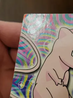 DMG! 2000 Pokemon MEW #151 Topps Blue Logo TV Animation Series 3 - Image 3