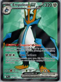 Empoleon ex 114/094 Ultra Rare Phantasmal Flames Pokemon Near Mint - Image 1