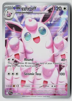 Wigglytuff 105/094 Illustration Rare Phantasmal Flames Pokemon Near Mint - Image 1