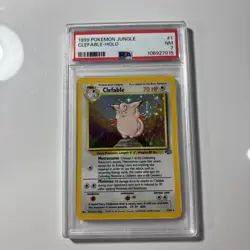 PSA 7 Near Mint Clefable Holo Foil 1999 Pokemon Jungle Set English 1/64 - Image 1