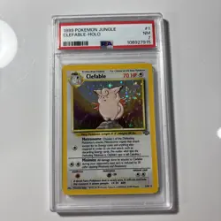 PSA 7 Near Mint Clefable Holo Foil 1999 Pokemon Jungle Set English 1/64 - Image 2