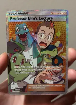 Professor Elm's Lecture 213/214 Secret Rare Full Art Holo Trainer EN 2018 - Image 1