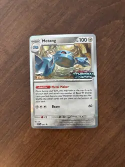 Metang Staff Prerelease Promo Temporal Forces - Pokemon SVP 090 - Image 1