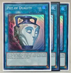 3x Pot of Duality 1st Edition Super Rare RA02-EN057 Yu-Gi-Oh! - Image 1