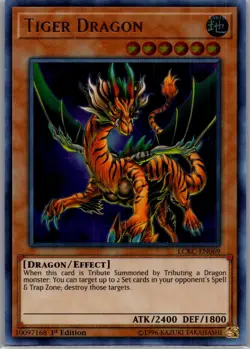 Tiger Dragon LCKC-EN069 Legendary Collection Kaiba Yu-Gi-Oh 1st Edition NM - Image 1