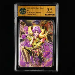 CCG GemMint 9.5 2025 KAYOU Saint Seiya CCG Card SS-BUR-035 Mu 434/499 - Image 2