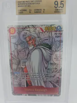 One Piece Silvers Rayleigh 2024 Two Legends Manga OP08-118 BGS 9.5 - Image 1