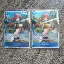 Rebecca OP10-058 Foil Super Rare Royal Blood One Piece NM x2 - Image 1