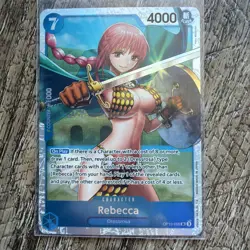 Rebecca OP10-058 Foil Super Rare Royal Blood One Piece NM x2 - Image 3