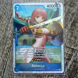 Rebecca OP10-058 Foil Super Rare Royal Blood One Piece NM x2 - Image 4