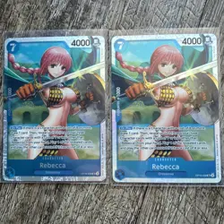 Rebecca OP10-058 Foil Super Rare Royal Blood One Piece NM x2 - Image 5