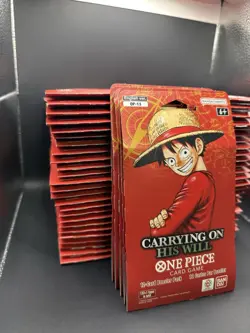 One Piece OP-13 Carrying on His Will Sleeved Booster Packs (LOT OF 55) - Image 2