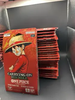 One Piece OP-13 Carrying on His Will Sleeved Booster Packs (LOT OF 55) - Image 3