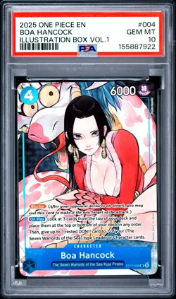 2025 ONE PIECE PROMOS ENGLISH BOA HANCOCK ILLUSTRATION BOX VOLUME 1 PSA 10 - Image 1