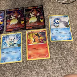 Pokemon First Partner Pack Unova Snivy Tepig Oshawott Jumbo Card plus more NM - Image 3
