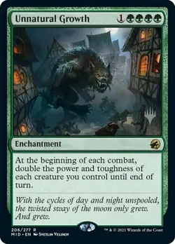 Unnatural Growth Promo Pack: Innistrad: Midnight Hunt Foil MTG Card 206 / 277 - Image 1
