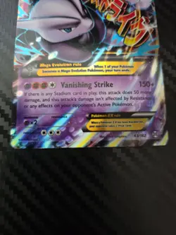 M Mewtwo EX 63/162 Mega Ultra Rare XY BreakThrough Pokemon TCG Card - Image 3