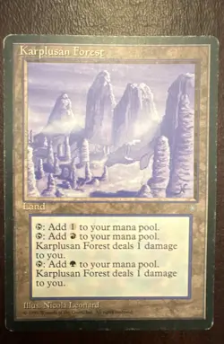 MTG Magic The Gathering Karplusan Forest Ice Age Regular - Image 1
