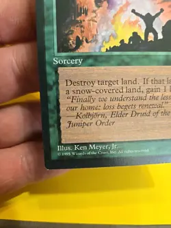 MTG Ice Age Thermokarst Never Played Nm - Image 5