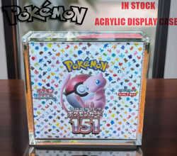 Pokemon Japanese Large Booster Box Premium Acrylic Display Protector Case - 151 - Image 1