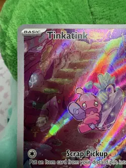 Pokemon TCG Tinkatink 216/193 Sv02 Paldea Evolved Full Art Holo IR ENG - Image 2