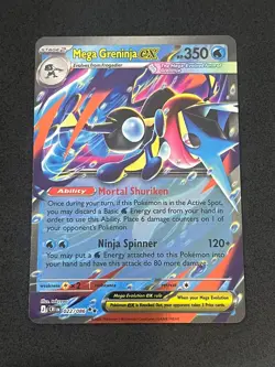 Pokemon TCG ME04: Chaos Rising Mega Greninja ex 022/086 Holo NM - Image 1