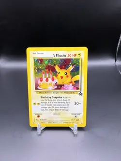 Birthday Pikachu 24 Black Star Promo 2000 - NM Vintage Pokemon TCG - Image 1