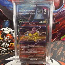 TAG 9 Raikou V 2023 Pokemon Crown Zenith Galarian Gallery GG41/GG70 UR - Image 2