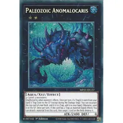 Yu-Gi-Oh Paleozoic Anomalocaris MP25-EN137 Prismatic Secret Rare 1st Edition - Image 1