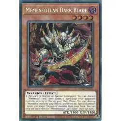 Yu-Gi-Oh Mementotlan Dark Blade MP25-EN145 Prismatic Secret Rare 1st Edition - Image 1