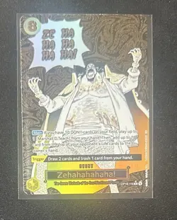 One Piece TCG Zehahahahaha! Alt Art The Battle Of Time OP16-116 - Image 1