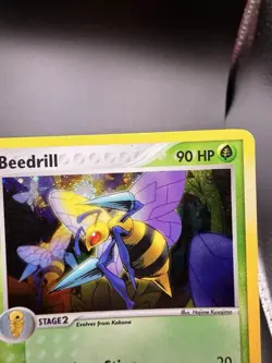 Beedrill FireRed LeafGreen Reverse Holo Swirl 1/112 (LP) Pokemon Card - Image 2