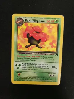 Dark Vileplume - Pokemon Card - Team Rocket 30/82 - Rare Non-Holo - HP - Image 1