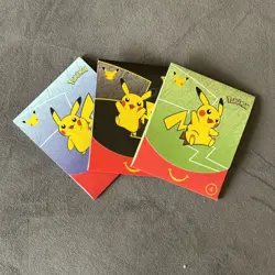 Pokemon Cards 25th Anniversary McDonald's Happy Meal Unopened Lot Of 3 - Image 1