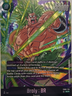Bandai Dragon Ball Super Broly: BR Battle Card Foil SCR FB06-120 55000 Power - Image 1