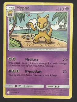 Hypno 60/149 Uncommon Sun & Moon Base Pokemon Card 2017 - Image 1