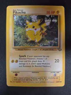 Pokemon TCG Pikachu Jungle 60/64 Red Cheeks Regular Trading Card TCG Hp - Image 1