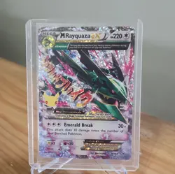 Pokemon TCG Celebrations M Rayquaza EX 76/108 Full Art Holo Mega HP 220 - Image 1
