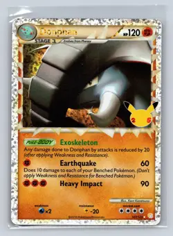 Donphan 107/123 Classic Collection Celebrations: Classic Collection Pokemon NM - Image 1