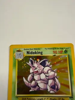 Pokemon Nidoking 11/130 Holo Rare Base Set 2 WOTC Vintage 1999-2000 HP/DMG - Image 2