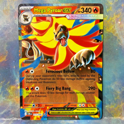 Mega Pyroar ex 15/86 Double Rare Pokemon Chaos Rising ME04 - Image 1