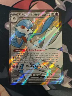 GARDEVOIR EX 217/091 SHINY ULTRA RARE PALDEAN FATES POKEMON NEAR MINT - Image 1
